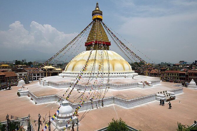 1 Day Kathmandu Valley Sightseeing Tour - Boudhanath Stupa: begin with Kathmandu’s great Buddhist circle