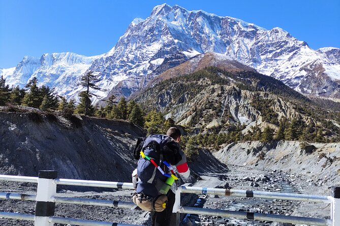 20 Days Annapurna Circuit Trek - From Syange to Manang: forests, farms, and high peaks