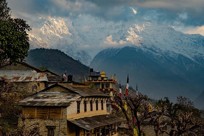 3 Day Australian Camp Dhampus Ghandruk Easy Trek in Pokhara - Australian Camp after sunset