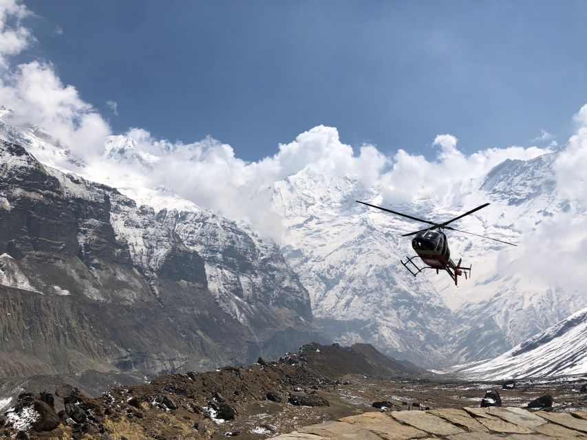 Annapurna Base Camp Helicopter Sightseeing Tour - Touching down at Annapurna Base Camp
