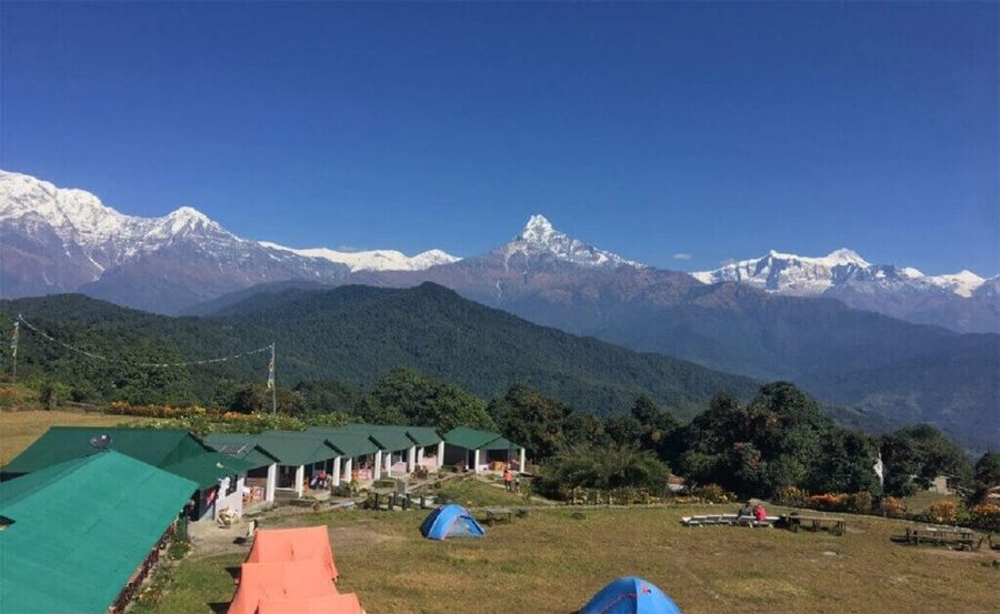 Australian Base Camp Hike For Sunrise over the Himalayas - From Kande into forest and village country