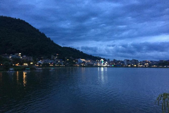 Evening Roaming to North Lakeside with Motorcycle - Phewa Tal during the last light