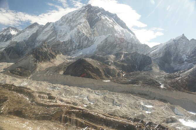 Everest base camp flight over by Helicopter from Kathmandu - Fuel stop and the flight toward Everest