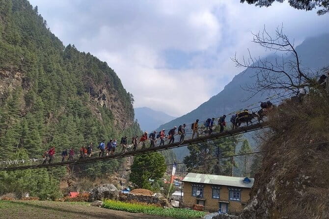 Everest Base Camp Trek | Deluxe Lodges | Both Way Helicopter Ride - Day 2: Helicopter to Lukla, then the first walk to Phakding