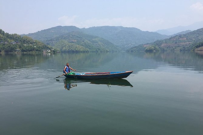 Explore Entire Pokhara City - World Peace Pagoda and views toward Fewa Lake