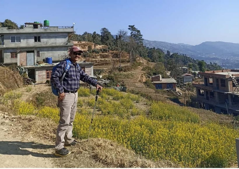 From Kathmandu: Everest View from Nagarkot & hike to Changu - Farms, forests, goats, and village paths