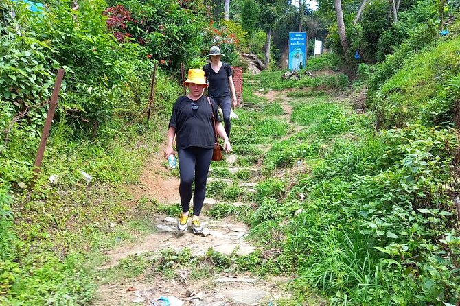 From Kathmandu: Private Scenic Day Hike to NamoBuddha - Walking through a Newari village and up the temple steps