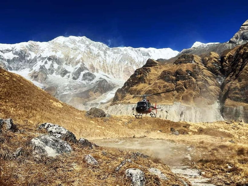 From Pokhara: Annapurna Base Camp (ABC) Helicopter Tour - From Pokhara’s lake to Annapurna Base Camp
