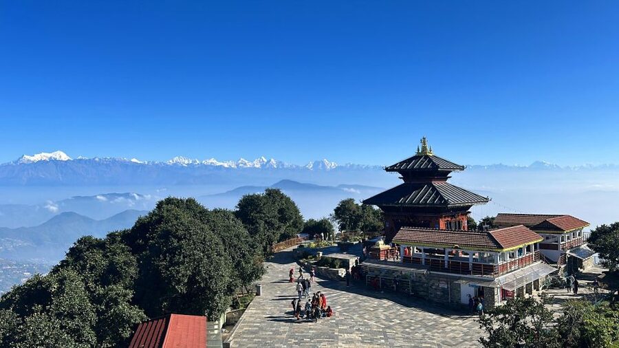 Kathmandu: Chandragiri Cable Car, and Swayambhu - Chandragiri Temple and the hilltop setting