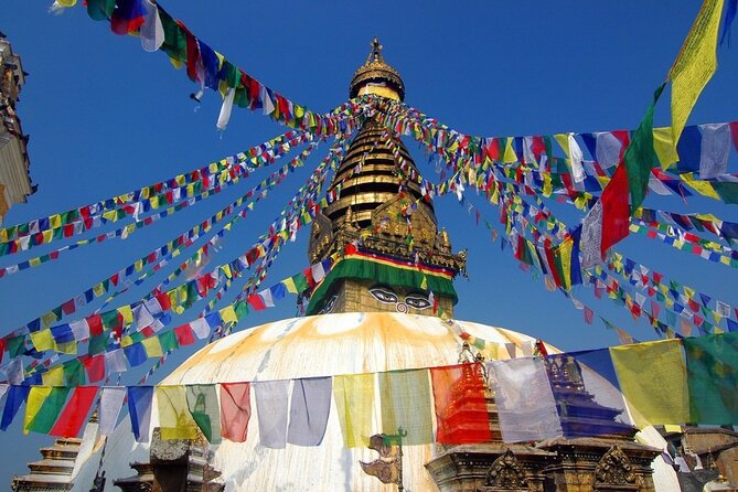 Kathmandu Full Day Exploration - Swayambhunath: the hilltop shrine known as the Monkey Temple