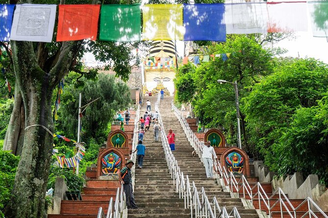 Kathmandu Highlights: Private UNESCO World Heritage Sites Tour - Swayambhunath on the hill
