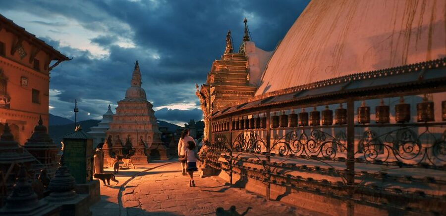 Kathmandu: Monkey Temple and Chandragiri Cable Car Ride Tour - The drive from Chandragiri to Swayambhunath