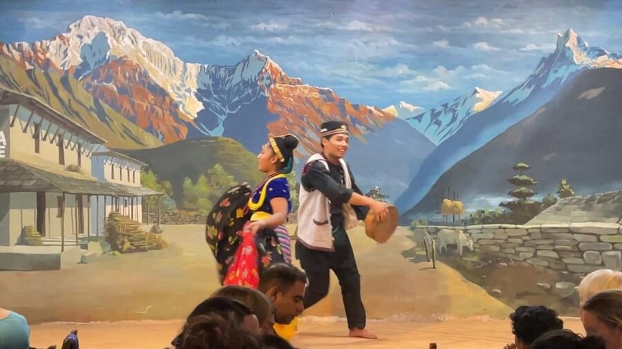 Kathmandu: Nepalese Cuisine dinner with traditional dance - Dances from the plains to the Himalayas