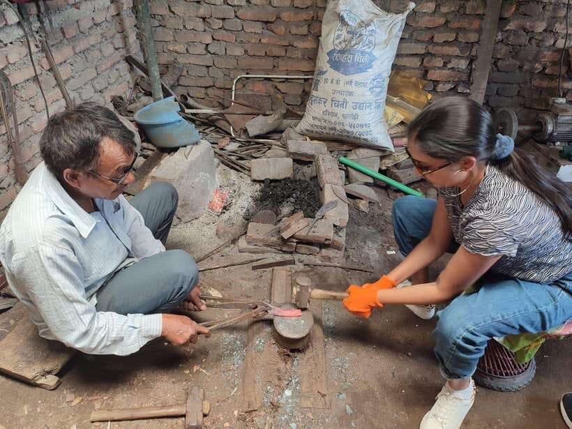 Knife Khukuri Making Workshop - Meeting a master of the Nepalese khukuri