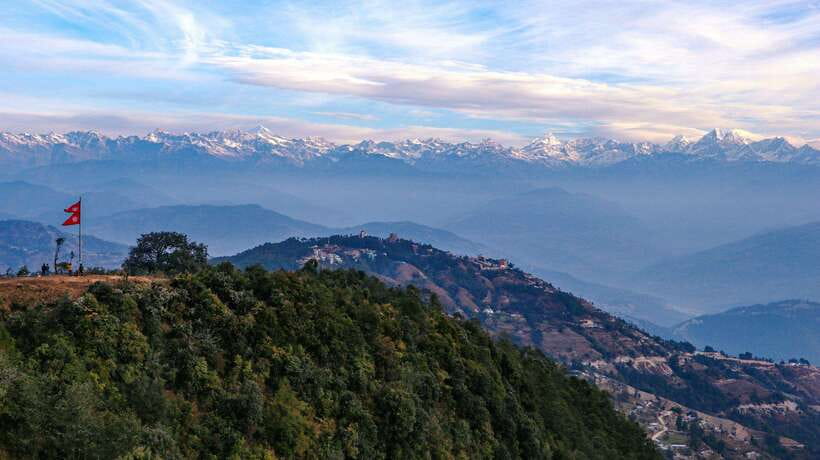 Nagarkot Sunrise and Hike to Changu Narayan Temple - Walking from Nagarkot through rural Nepal