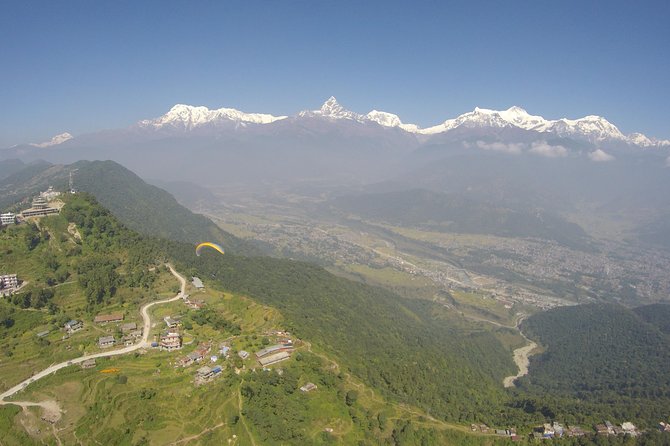 Paragliding at Sarangkot Pokhara - Getting ready for a tandem flight
