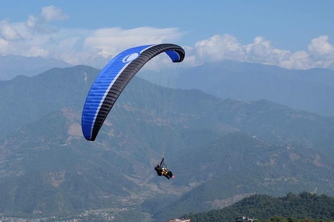 Paragliding in Pokhara - The briefing, harness, and safety check
