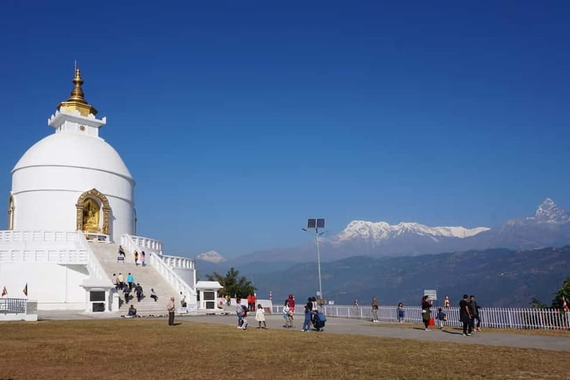 Pokhara: 1-Day World Peace Pagoda and Lord Shiva Statue Trek - Walking from the lake into the forest