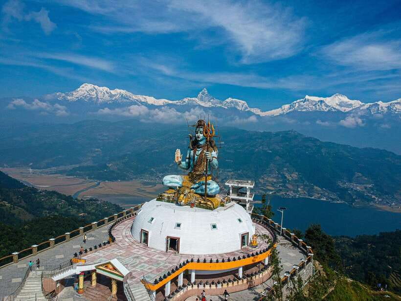 Pokhara: City Sightseeing Group Bus Tour - Pumdikot Shiva Statue and the first mountain views