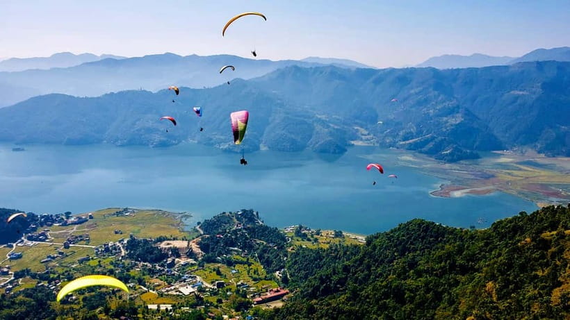 Pokhara: Half Day Upper Seti Rafting & Paragliding adventure - A short refreshment break between rapids
