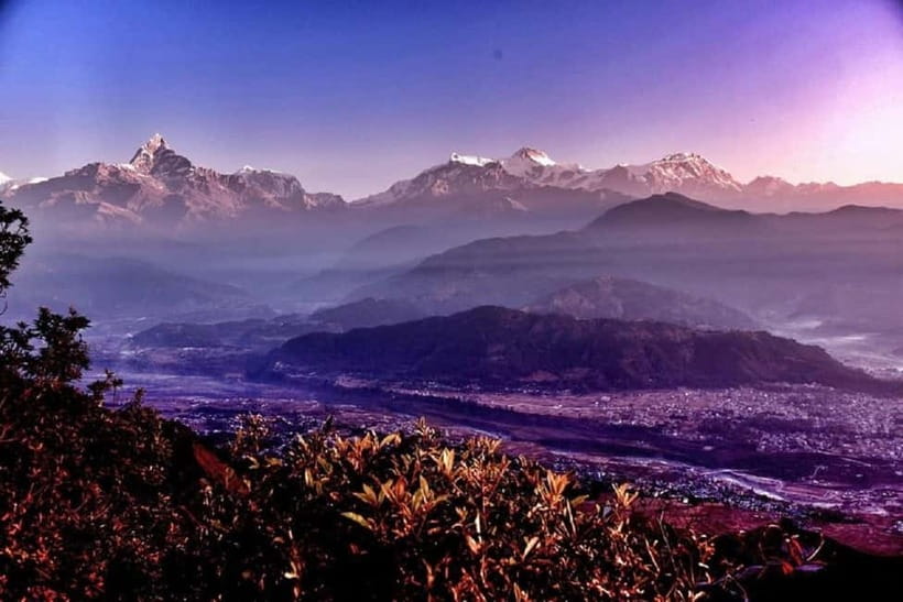 Pokhara: Sunrise & Private Day Tour on 7-Iconic Destinations - World Peace Pagoda above Phewa Lake