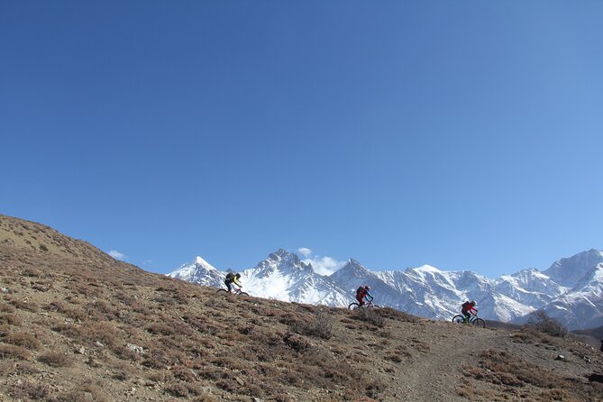 Pokhara Valley Mountain Bike Adventure Private Tour - World Peace Stupa After the Long First Ride