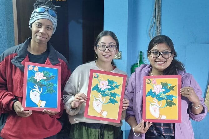 Thangka Painting Workshop - Learning beside master artists and apprentices